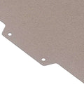 Corner detail of Universal 150x150mm Double Sided PEI Powder Sprayed Magnetic Spring Steel Flexible Build Plate for 3D printers.
