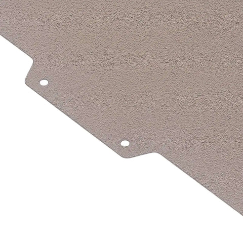 Corner detail of Universal 150x150mm Double Sided PEI Powder Sprayed Magnetic Spring Steel Flexible Build Plate for 3D printers.