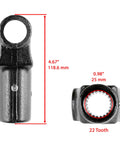 Front Drive Shaft Yoke U-Joint Replacement Kit For Polaris Ranger 800 2010-2014 4x4 Includes Two Yokes And Two U-Joints, Beefed-Up Heavy Duty Bolt-On Fit For Ranger 500 EFI Ranger XP 800 RZR 800 RZR S 800 22-tooth yoke, 4.67 in