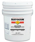 Super Tight Acrylic Concrete Dust Proofer And Floor Sealer 5 Gallon clear bucket for durable garage floor sealing.