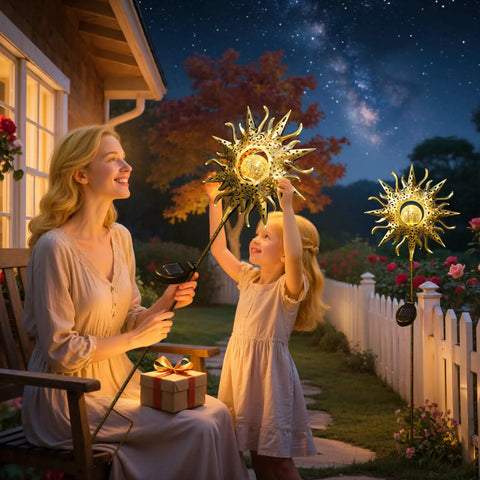 Outdoor Solar Garden Stake Lights Weatherproof Metal Pathway Lighting For Patio Yard Walkway Lawn Easy No Fuss Night