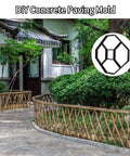 Walk Stone Maker DIY Paving Mold For Concrete Pathways Hexagon Pattern Reusable Stone Mold for garden landscape