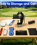 All In One Golf Club Regripping Kit With Vise Clamp Rubber Shaft Clamp Hook Blade Grip Solvent And Repair Tools for DIY Club Repair