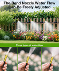One Quarter Inch Drip Irrigation System Kit, 100 Feet Outdoor Garden Watering Sprinkler With Sixteen Adjustable Copper Nozzles