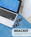 Heavy Duty Laptop Stand And Tablet Mount Under Desk Organizer Rack Black Space Saving Bracket For Home Office Setup on blueprint