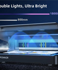 Counterfeit Bill Detector With Dual UV LED Light And Full Backlit Display showing watermark under UV light