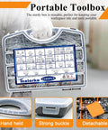 All-In-One 1680-Piece High Hardness Screws, Bolts, Nuts, Nails, And Wood Screws Assortment Kit in storage box