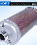 Exhaust Silencer For Air Compressors Dryers And Vacuum Pumps 1-1/2 Inch NPT Male Interface Heavy Duty Metal Housing