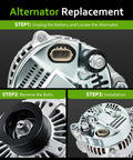 Alternator Replacement For 2007 To 2012 Sorento Sedona Borrego Veracruz Sonata Santa Fe Entourage Azera 3.3L 3.8L V6 close-up