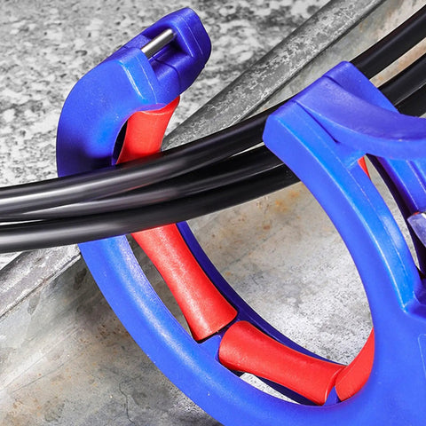 Cable Tray Roller With Screw Mount Wire Guide For Adjustable Cable Laying And Pulling And Red Axis Protects Wires Rugged Heavy Duty Nylon And Stainless Steel Construction For Indoor Outdoor Use guiding black cables on metal tray