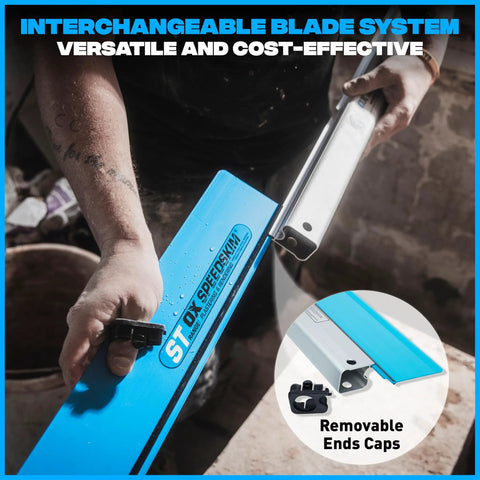 Pro Series ST QuickSkim Plaster Skimming Blade 23 5 8 Inch Semi Flexible High Grade Plastic Blade with interchangeable handle