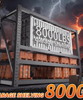 Beefy 8000 Lbs Capacity Garage Shelving System, 77 Inch Wide Heavy Duty Industrial Shelves, 2000 Lbs Per Shelf, Built Tough With Crossbeams And Steel Mesh For Maximum Load And Ultra Organized Space, 77W x 24D x 72H steel rack