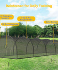 Backyard Baseball And Softball Batting Cage With Enclosed Net And Pitching Hole 40 By 12 By 10 Feet Fiberglass Pole System
