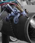 Kickass Manual Oxy Fuel Pipe Cutting Machine With Acetylene Kit Lightweight Chain Setup For Field Work, cutting steel pipe with precision.