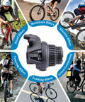 Right Shift Lever For Mountain Bikes SL RS25 6 Speed Twist Grip Gear Handle Shifter Replacement shown with bike use cases.