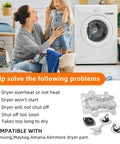 Dryer Heating Element Kit Replaces DC47 00019A Fits A Bunch Of Models shown with Samsung dryer and components.