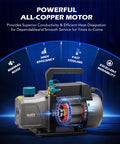 Orion Motor Tech 3-Gallon vacuum chamber with pump kit and tempered glass lid, front view