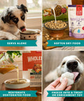 Human Grade Instant Goat Milk Powder Loaded With Probiotics To Settle Doggos And Kittens Tummies While Kickstarting Gut Health Perfect For Mixing Into Any Scoop As A Snappy Daily Nutrition Boost For Happy Fur Families 5.2 Ounces, dog enjoying goat milk.