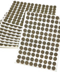 Heavy Duty Self Adhesive Felt Pads For Furniture And Chairs Brown Round Stick On Floor Protectors, 10 mm diameter, pack of 1080.