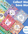 Totally Awesome Animal Habitats Sticker Book Jam Packed With 500 Plus Bright Stickers And Twelve Super Fun Coloring Pages For Curious Kids Who Dig Wildlife And Nature Scenes displayed with other themed sticker books.