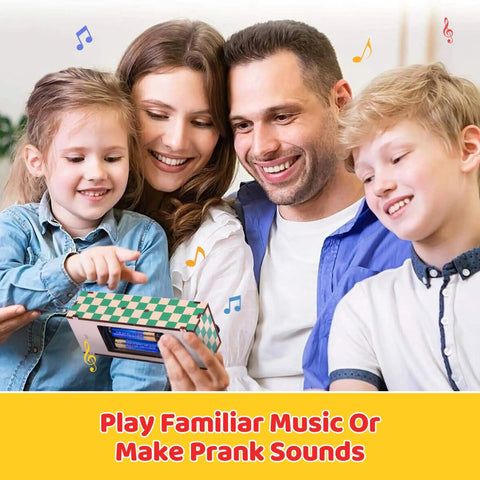 DIY Portable Music Synth Kit With 8 Key Touchpad, Easy 10 Minute Assembly, Intro Instrument For Kids Teens And Adults, STEM Gift For Musicians, Dope Toy For Creative Play And Learning, family using wooden kit