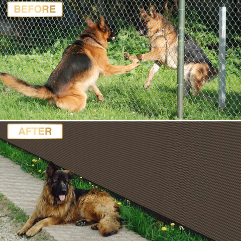 Privacy Fence Screen 5 Feet By 20 Feet Heavy Duty Mesh Windscreen Cloth For Outdoor Garden Patio Backyard Chain Link Fence