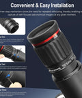 2 Inch Telescope Eyepiece Parfocal Rings Set Of Two All Aluminum Universal Eyepiece Rings installed on a telescope for easy swapping.