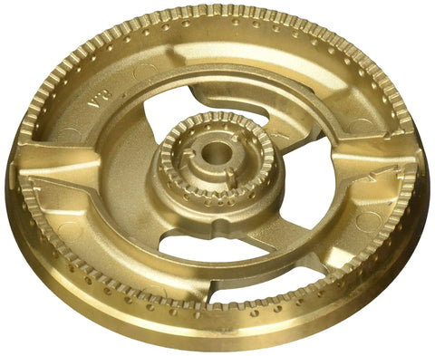 Ultra Rapid Flame Spreader OEM Replacement Part 504790, brass material, for gas stoves and ranges.