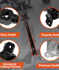 Rear Driveshaft Assembly For Kia Sorento RWD 2007 2008 Base EX LX Sport Utility Not 4WD OE Replacement Bolt On 49100-3E951 936-210 65-3506 Prop Shaft Fits OE Specs, black steel shaft