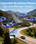 4K Camera Drone For Beginners With 90 Degree Adjustable Lens Foldable Quadcopter Brushless Motors 36 Minutes Flight Time