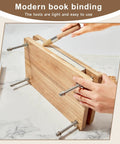 All In One Book Binding Kit With Wooden Book Press 13 By 7.9 Inches Pro Grade Tools Like Bone Folder Awl Needles Waxed Thread