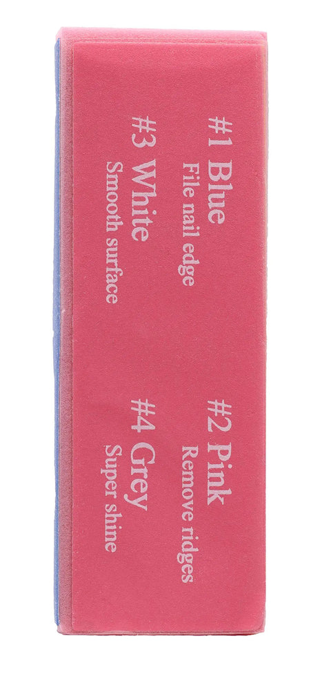 4 Way Nail Buffer Block 2 Pack For Shaping Smoothing And Polishing Nails Like A Pro Portable Mini Buffer Tool For Salon Quality