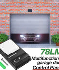 Upgraded Wall Mount Garage Door Opener Keypad With Lighting Control Wired Replacement Panel, close-up view
