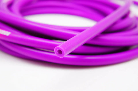 High Performance Silicone Vacuum Hose For Your Car And Engine Bay 0.16 Inch ID 4mm 0.35 Inch OD 9mm 15 Feet Long Purple