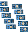 Solid Build 10 Pack DC 0 To 25V Voltage Detection Sensor Module, Analog Voltage Divider Board, each module with screw terminals.