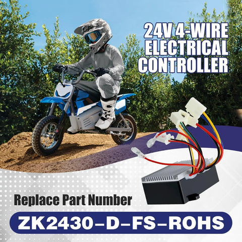 Replacement 24V 4 Wire Electrical Controller For Razor MX350 MX400 V33 Plus Version 33 And Up This High Output Module Delivers Smooth Throttle Response For Electric Scooters Pocket Bikes Dirt Bikes And Mini Rides ROHS Compliant