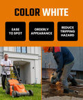 Heavy Duty Extension Cord 16/3 20 Feet Indoor Outdoor Single Outlet UL Listed White Power Cable For Tools Lights And Projects