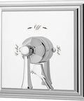 Canterbury Shower Valve Trim in polished chrome with ADA lever handle, secondary diverter, fits S-46-1-BODY, screws visible