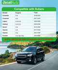 Subaru compatibility chart and scenic road with vehicle, Subaru Activated Carbon Cabin And Engine Air Filter Set Fits Outback 2020 2026 Crosstrek 2018 2024 2021 2024 Ascent 2019 2026 Legacy 2020 2025 Impreza 2017 2026 Forester 2020 2026 Replace Part No 72880FL00A 16546AA16A.