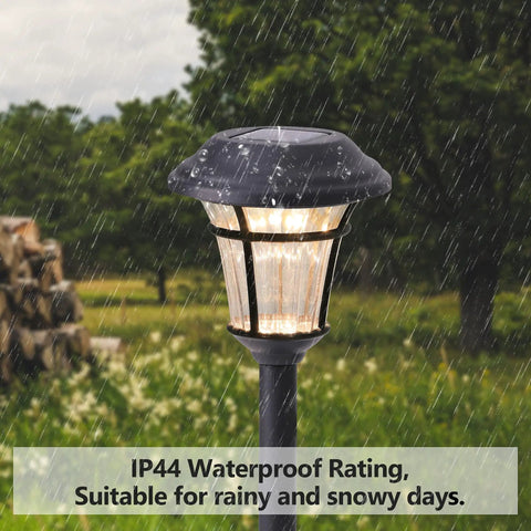 12 Pack Solar Pathway Lights Outdoor Garden Lights For Patio Yard Driveway Auto On At Night Off At Dawn Weatherproof Durable