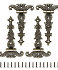 4 Pack T Strap Hinges Antique Bronze Decorative Door Hinges For Barn Doors Furniture Cabinets Wooden Boxes Jewelry Cases Includes Screws