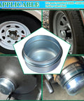 Four Pack 1.98 Inch Trailer Hub Dust Caps And Bearing Caps Replacement Grease Caps For Most 2000 To 3500 Lb Boat Trailers