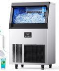 Beast High Capacity Commercial Ice Maker For Home Bar And Cafe 200 Lbs Per Day With 55 Lb Storage Stainless Steel Freestanding