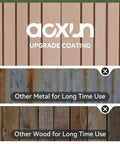Comparison of 6x10 Ft Outdoor Storage Shed With Open Firewood Storage And Lockable Doors Built To Last Galvanized Steel Garden Shed With Sloped Roof And Windows Two In One Large Tool Shed For Patio And Backyard coating versus other materials.