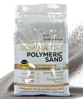 Titanium Gray Heavy Duty Polymeric Sand For Patio Paver Joints And Stone Gaps Featuring Ceramic Flex Technology Killer Stability No Sweat Setup 10 Pound Bag in packaging.