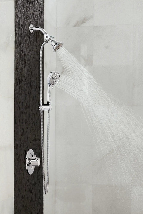 Chrome 3.5 Inch Shower Head With Eco Performance And WaterSense Certification Easy Install Single Function Spray
