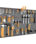 Heavy Duty Metal Pegboard Wall Organizer For Garage And Shop Gear Up Your Workspace With A 24 By 48 Inch Pegboard With Hooks