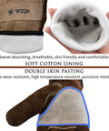 Heavy Duty Leather Work Gloves For Men And Women With Cowhide And Cotton Lined Interior Tough As Nails For Gardening Welding