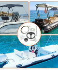 Collage of 10 Feet Marine Steering Cable Kit With 3/4 Shaft And 12.4 Inch Wheel Replaces SS13710 for various watercraft