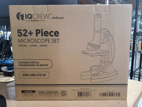 1200X Microscope STEM Kit With 52 Piece Set And Durable Metal Body For Kids Kid Friendly Awesome Science Exploration From 120X To 1200X Educational Microscope For Home Classroom box